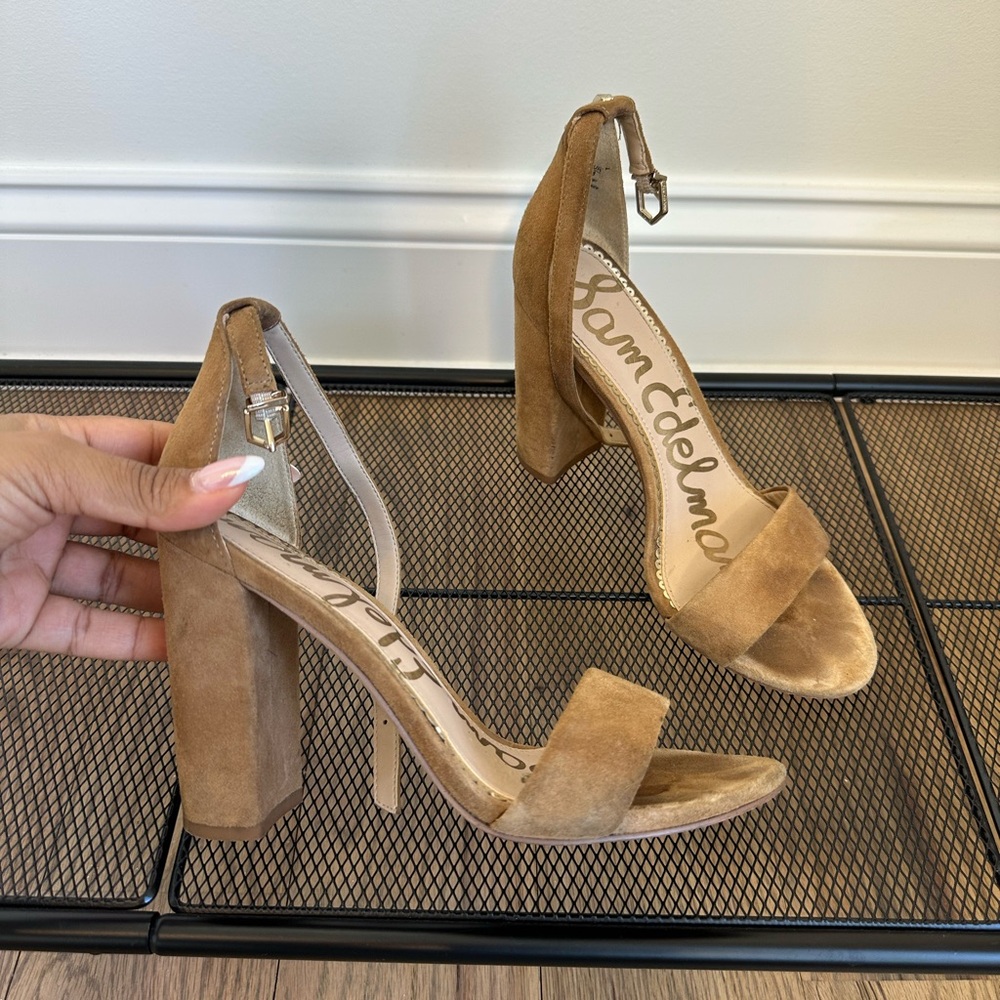 Sam Edelman Tan Suede Women's Heels
